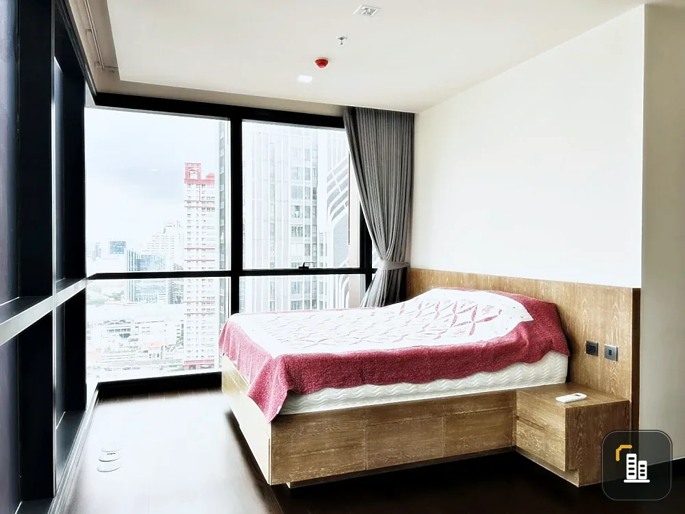 Condo for rent! The Line Ratchathewi, 26th floor, beautiful room with city views, very livable, fully furnished, ready to move in! Reserve now!!