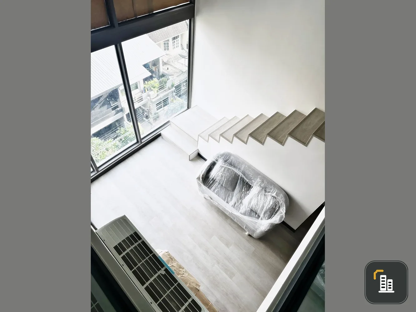For sale or rent!! Groove Vibes Condo, Lat Phrao 18, 6th floor, beautiful room, fully furnished, ready to move in. Don't miss out!!