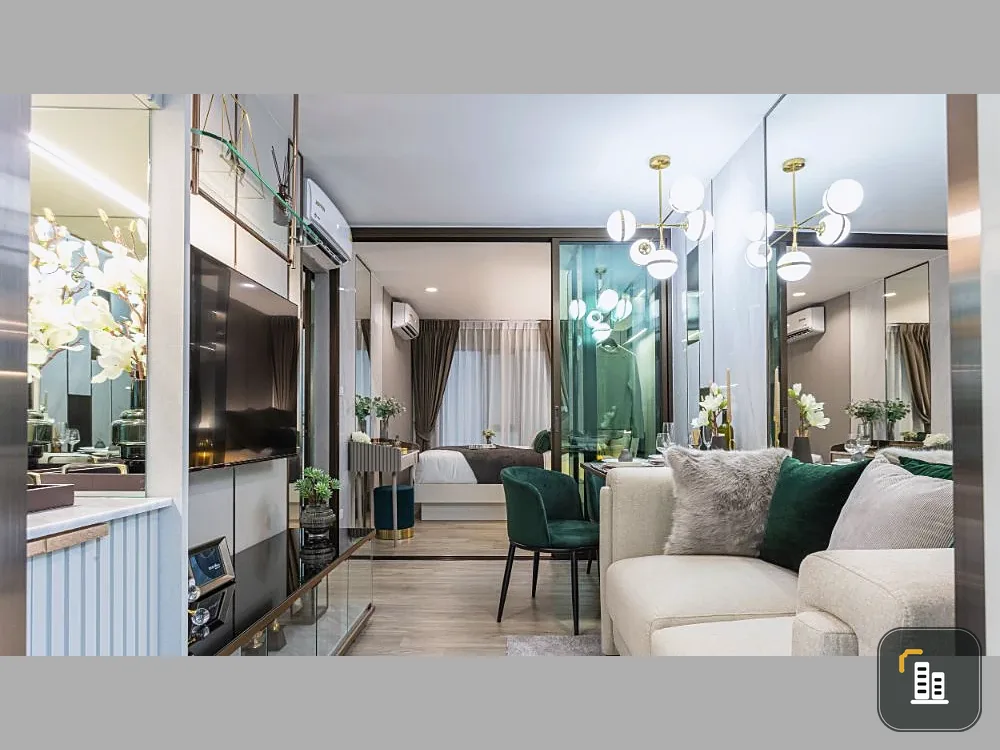 Down payment sale for Regent Home Wuttakat, 33rd floor, room 3361, good project, complete common areas, reserve now.
