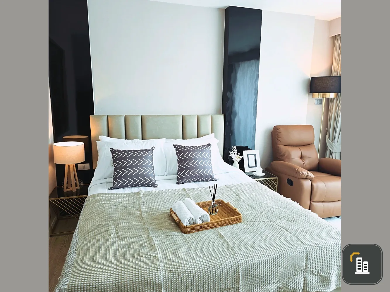 Condo for rent, City Center Residence, ready to move in, furnished, ready to reserve now.