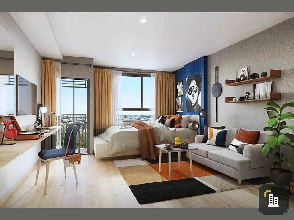 Down payment sale THE MUVE Sukhumvit 107, 2nd floor, good project, complete common areas, reserve now, urgent.