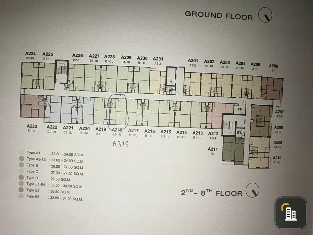 Down payment sale for COZI BTS Saphanmai, 3rd floor, garden view, good project, good location, reserve now, urgently.