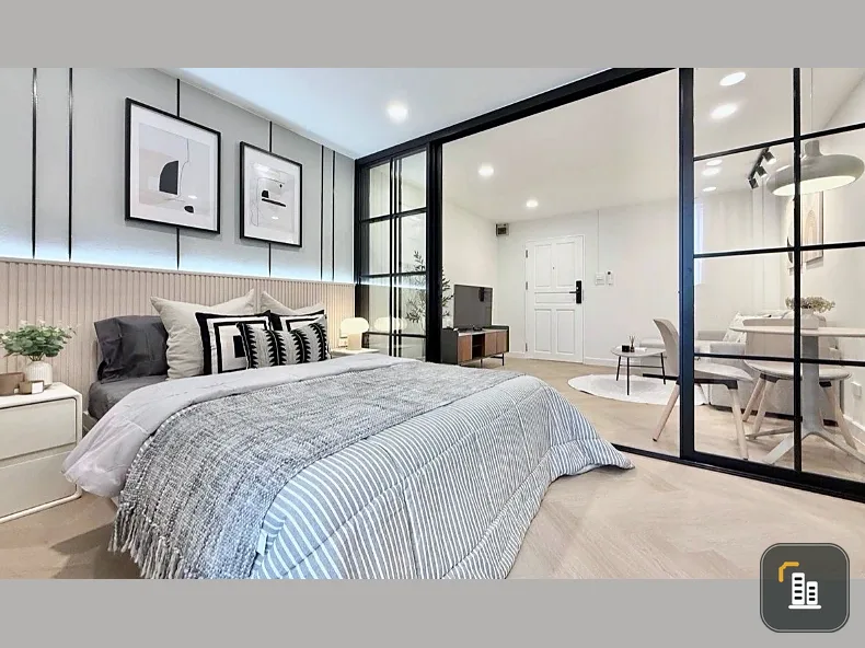 Ratchada City Condo for sale, 5th floor, beautiful room, fully furnished, very cool. Interested, reserve now, don't miss out.