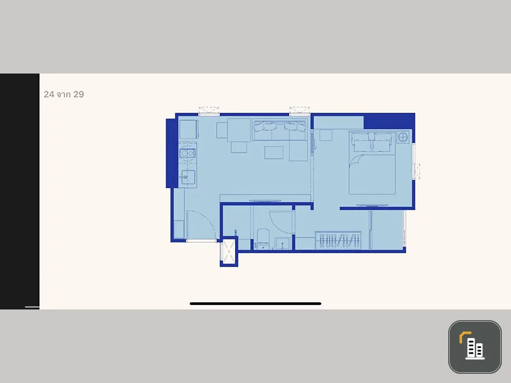 Plum Condo New West Phase 3 for sale, corner room facing IKEA, on the same floor as the common kitchen,and can go down the stairs to the swimming pool