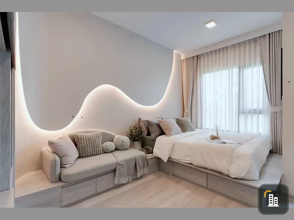 Down payment sale for COBE Ratchada Rama 9, studio room, good location, convenient transportation, comes with complete facilities, reserve now.