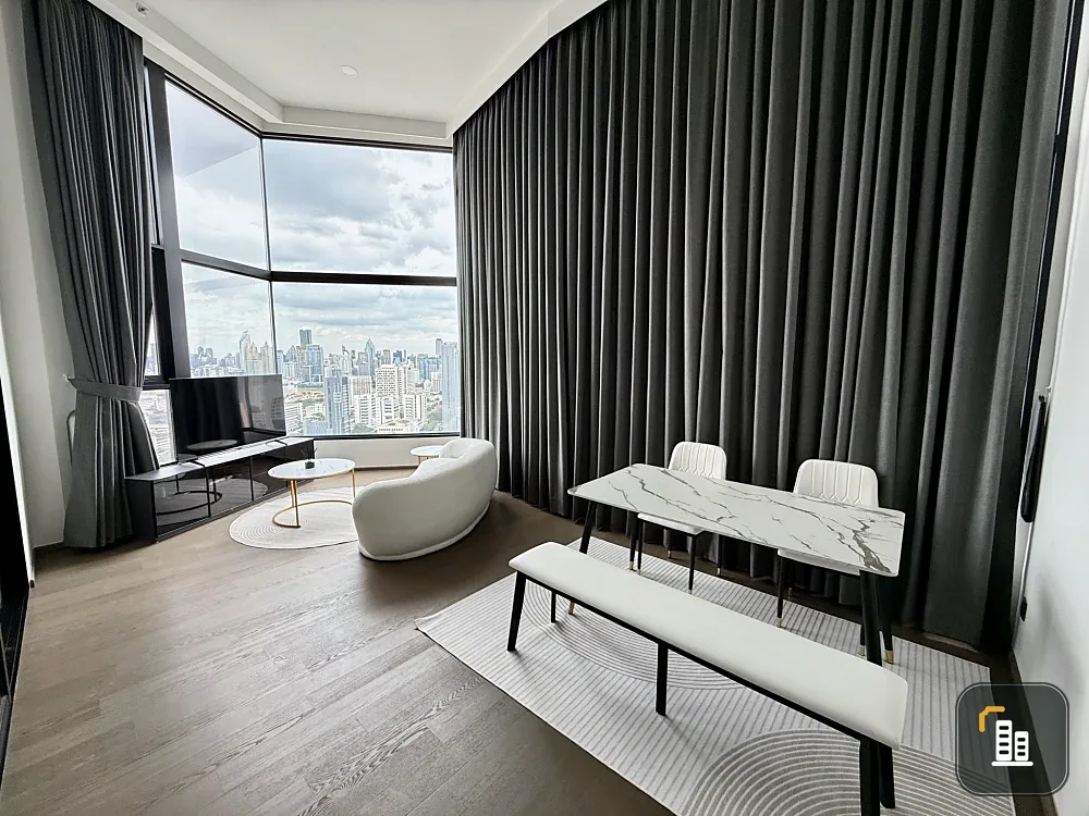 For rent: Park Origin Chula Samyan, very large room, 33rd floor, very high floor, the actual room is very beautiful, ready to move in!