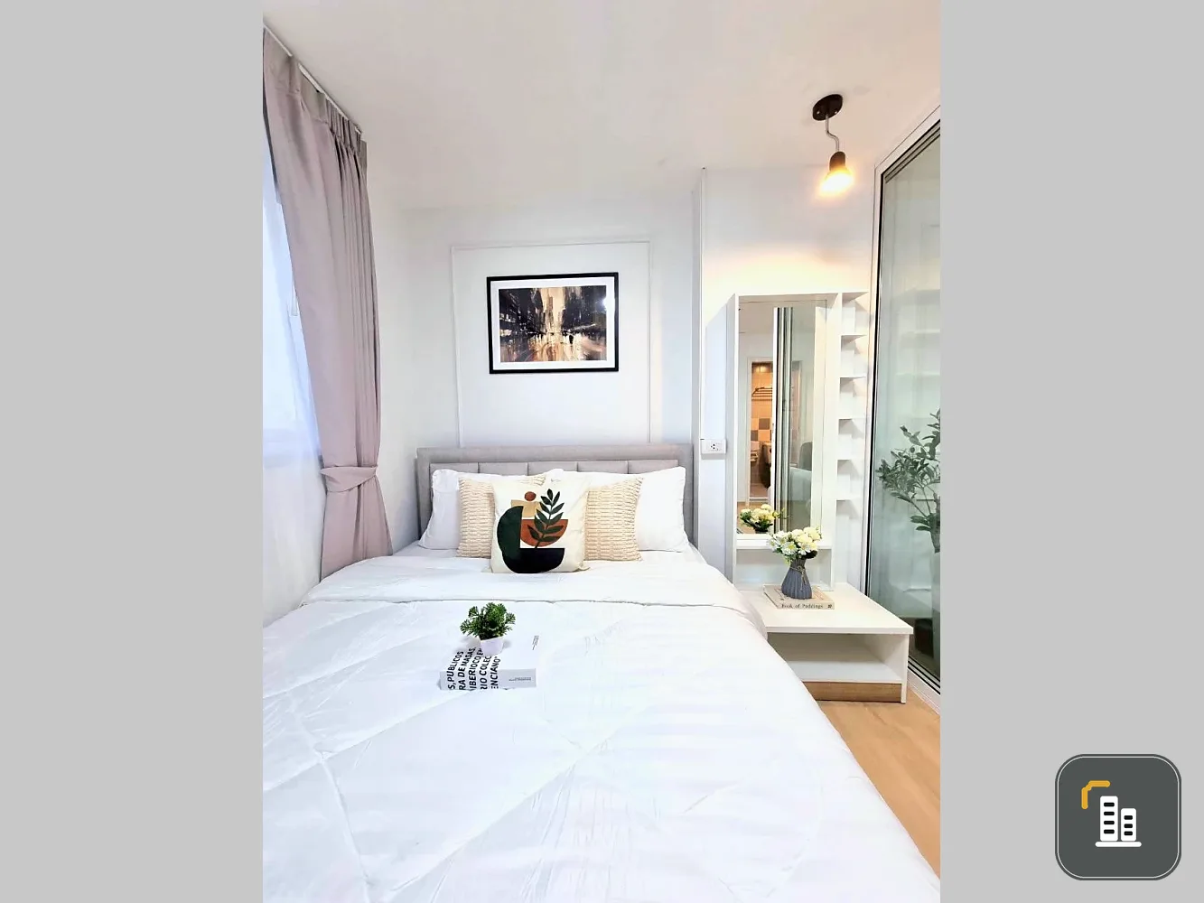 For sale: Lumpini Center Nawamin (Happyland Phase 5), beautiful modern room, quiet atmosphere, private, reserve now.