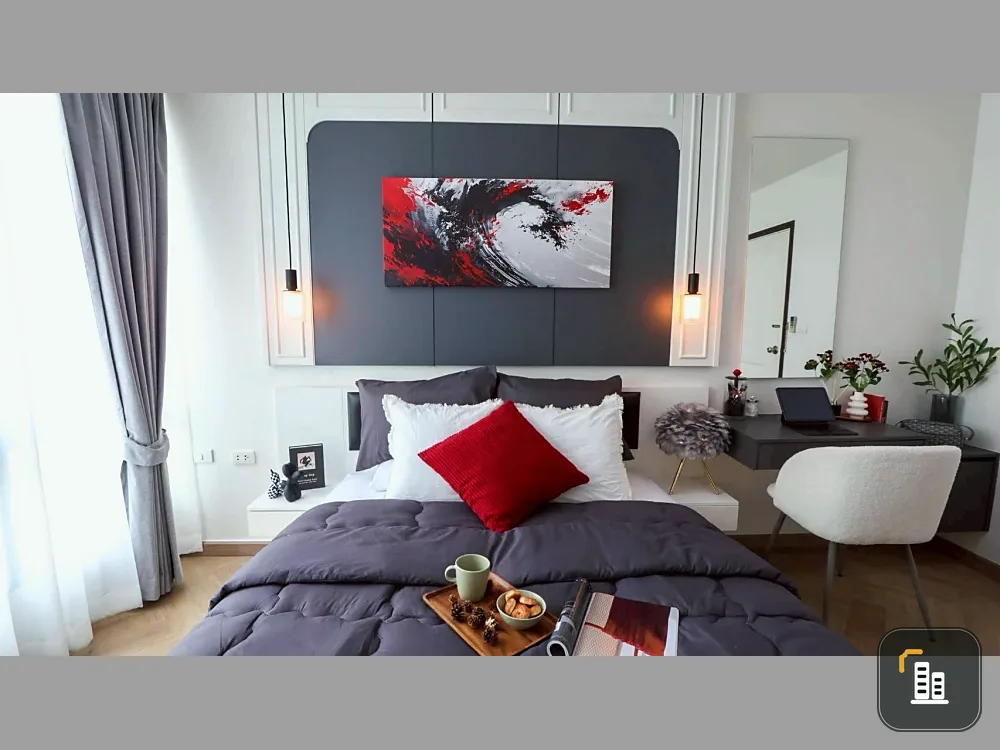 For sale: ICONDO Sukhumvit 103, decorated in a Modern Classic style, luxurious atmosphere, comfortable to the eyes, giving the feeling of being in a h