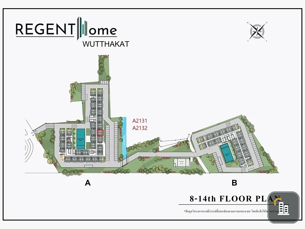 Down payment sale for Regent Home Wutthakat, 21st floor, open view, nice project, reserve now, don't miss out.