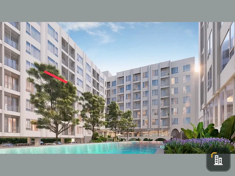 Down payment sale for The Origin Phahonyothin 57. Beautiful room, good location, Building B. This building allows pets. Skytrain view, not next to hou