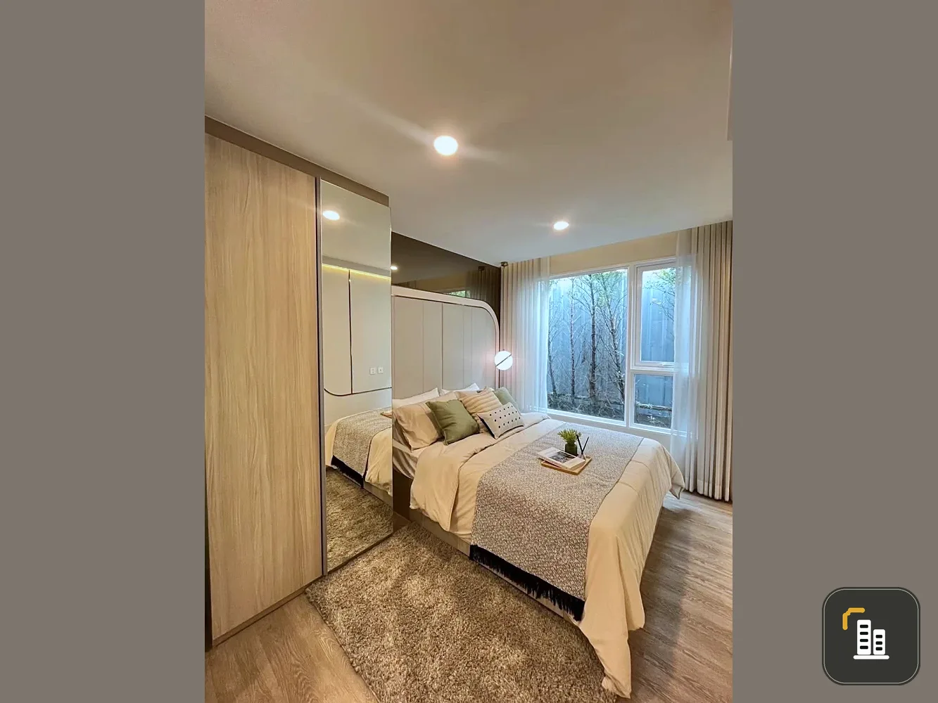 Down payment sale: The Origin Phahon Yothin 57, 8th floor, open view, good project, interested in owning, hurry and reserve now.