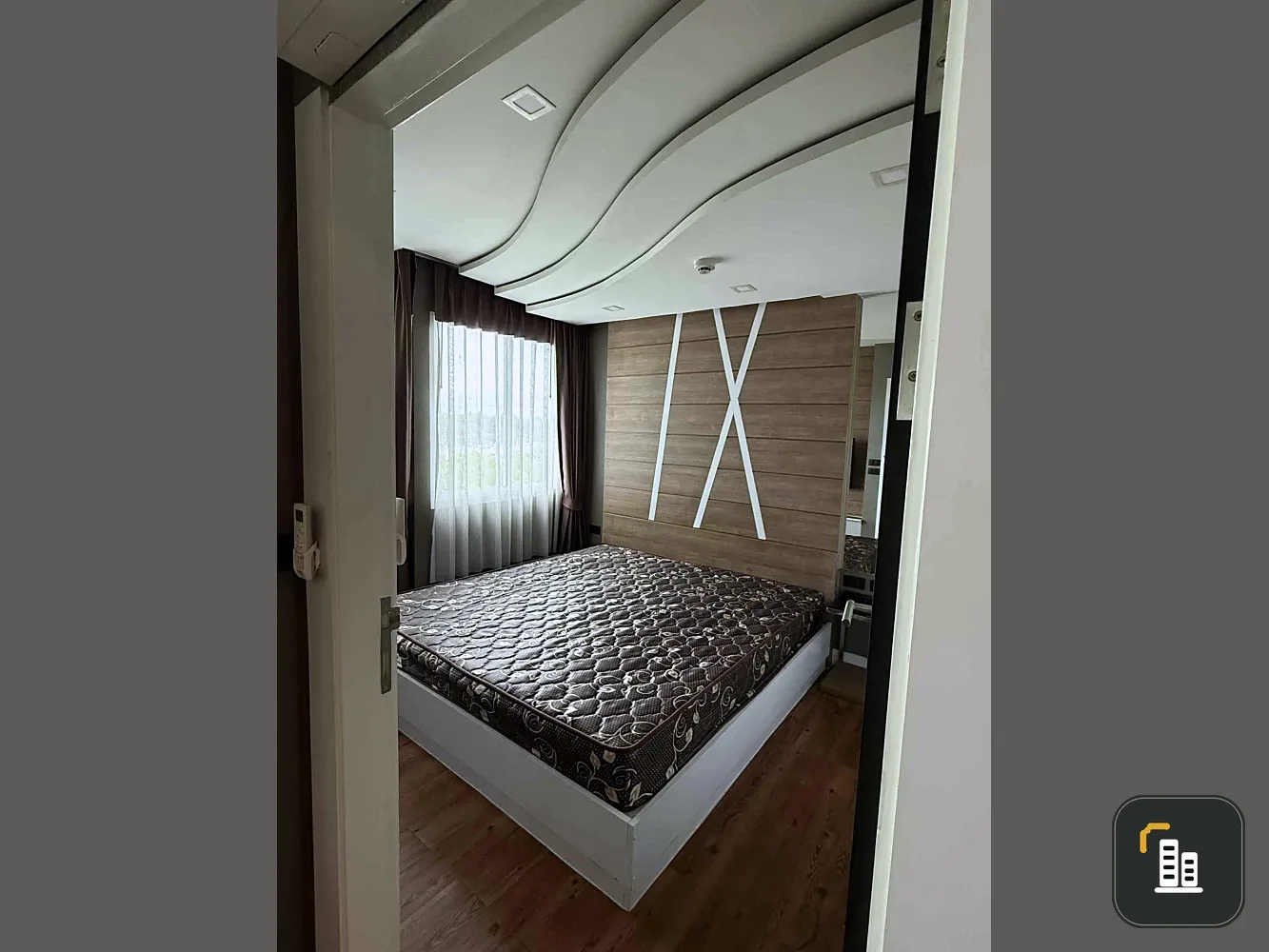 For rent: The Feelture Pattaya, 7th floor, natural view, no buildings blocking, private, beautiful room, fully furnished, reserve now.