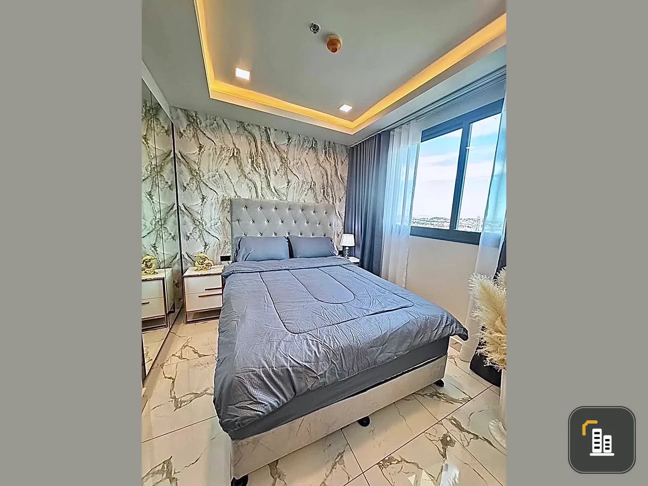 Arcadia Millennium Tower for sale, 30th floor, panoramic city view, fully furnished, nice to live in, reserve now.