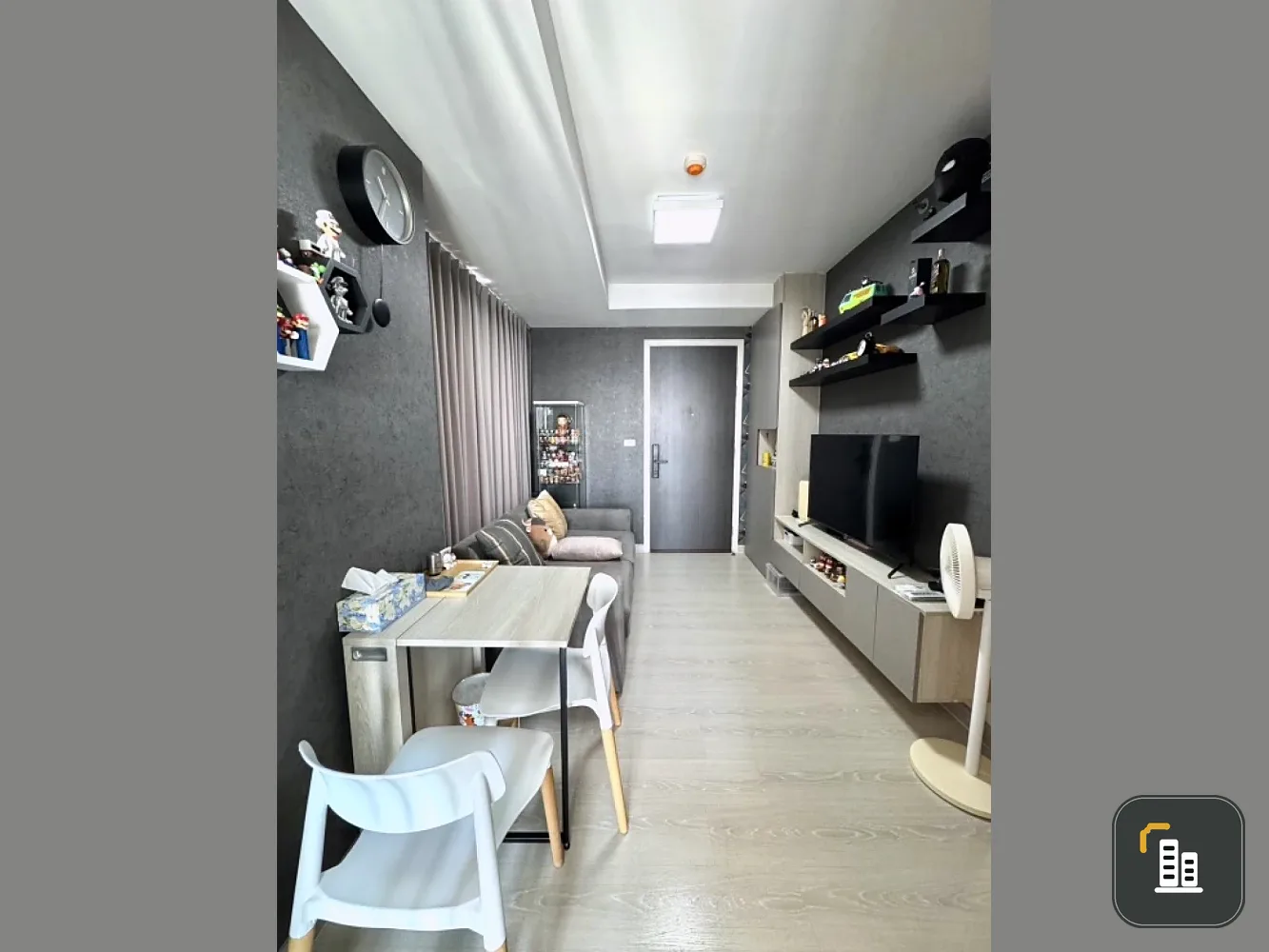 For sale: Niche id @ Pakkret Station, 32nd floor, high floor, fully furnished, ready to move in. Reserve now, hurry!