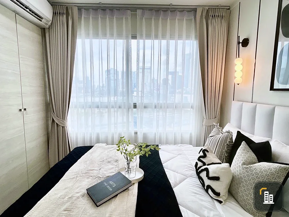 Urgent sale!! Lumpini Park Rama 9-Ratchada Condo, 7th floor, Building A, beautiful unit, fully furnished, ready to move in. Don't miss out!!