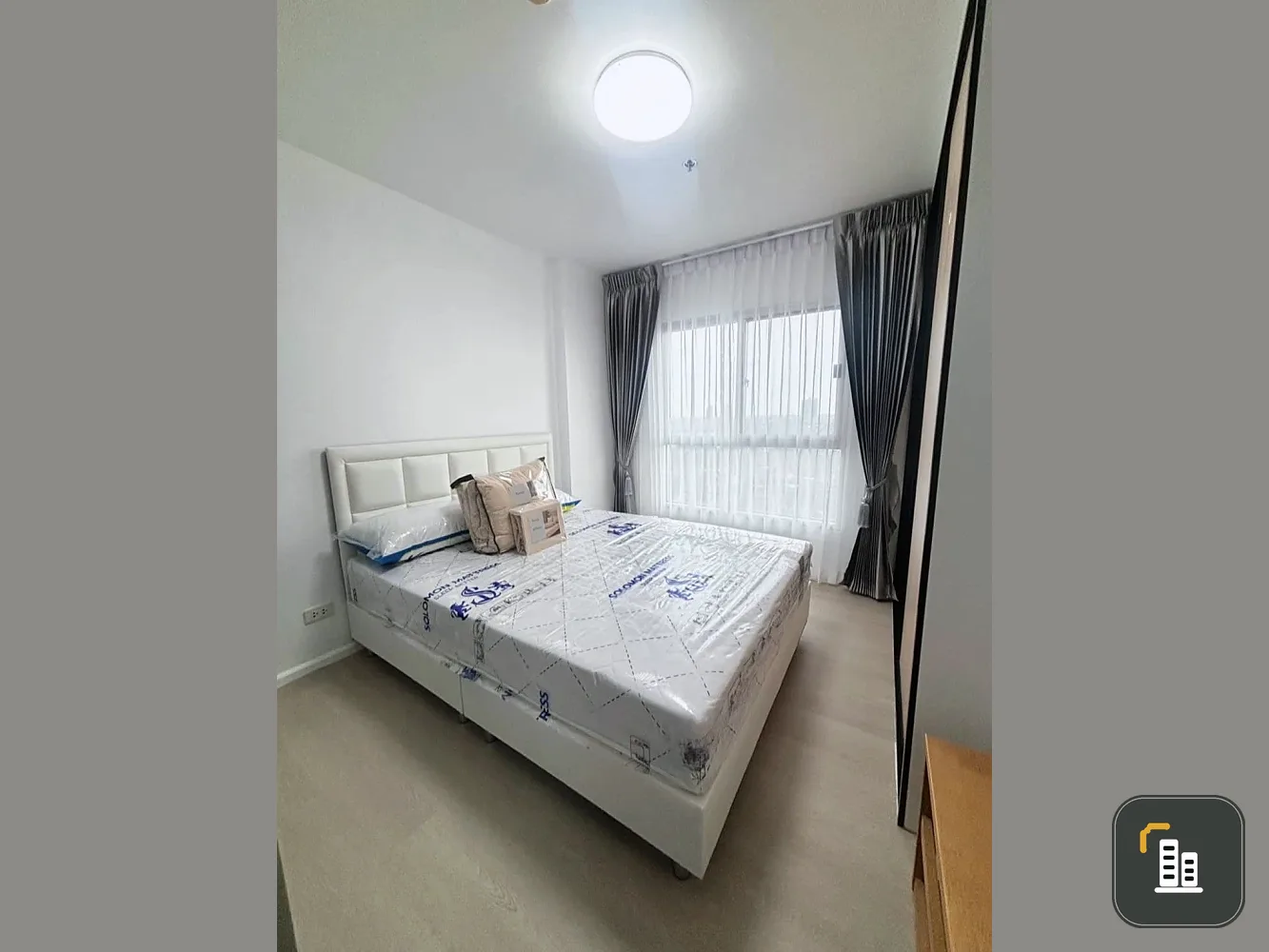 For sale or rent: The Parkland Lite Sukhumvit – Paknam, 1 bedroom, 1 bathroom, fully furnished, beautiful view, reserve now.