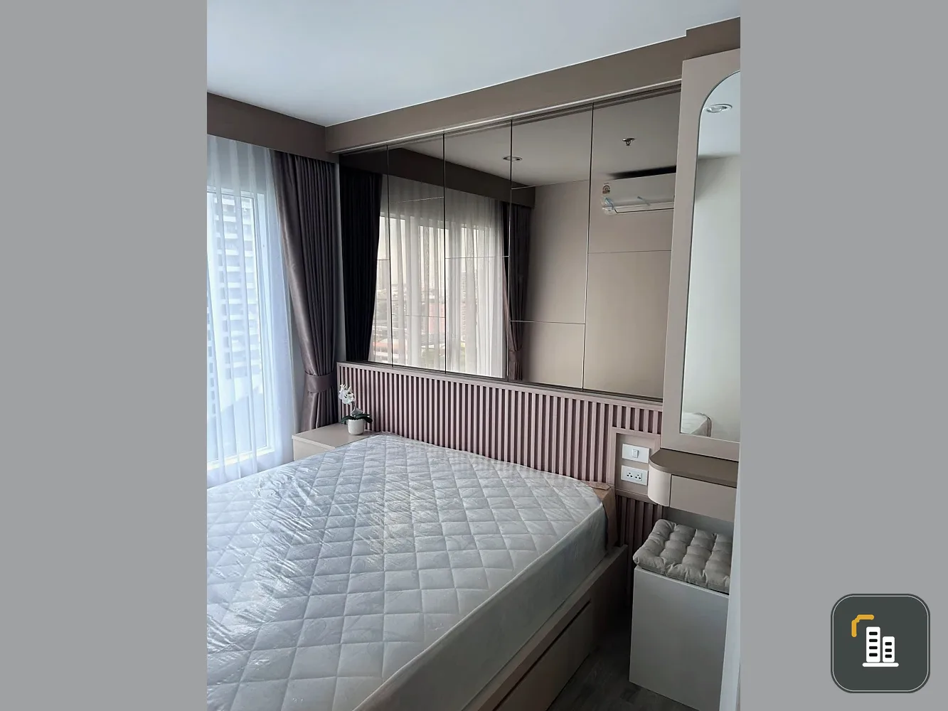 Condo for rent, Regent Home Bangna, fully furnished, ready to move in, complete in one place, just bring your belongings and move in. Hurry and reserv