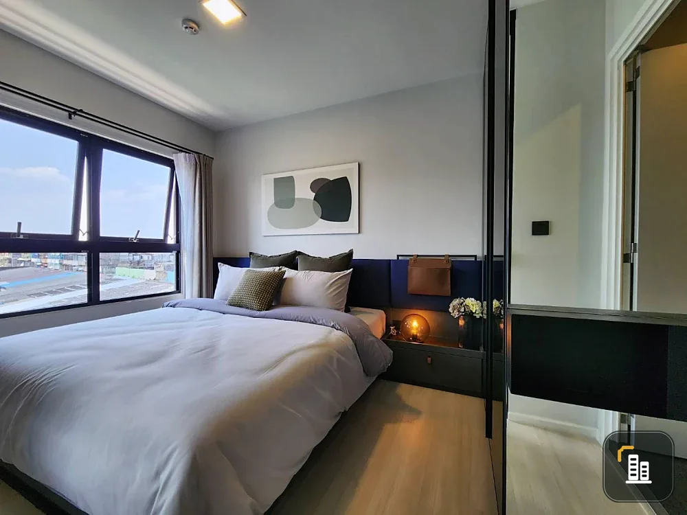 For rent: The Key MRT Phetkasem 48, 1 bedroom, 1 bathroom, fully furnished, beautiful view, no blocking, reserve now!