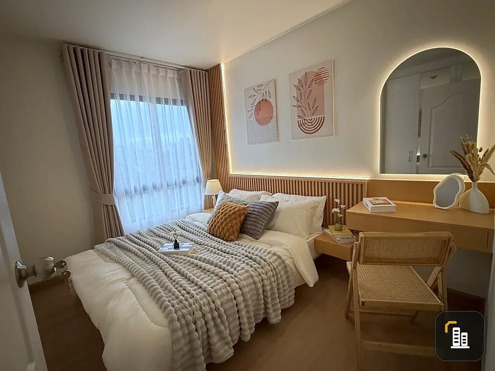 Urgent sale!! ICONDO Sukhumvit 105, 4th floor, Building A3. Fully furnished, ready to move in. Reserve now!!