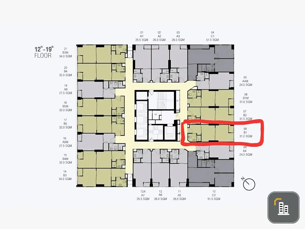 Down payment sale for Culture Thonglor, a lovely room, great location, great common area, comes with complete facilities, don't miss it!