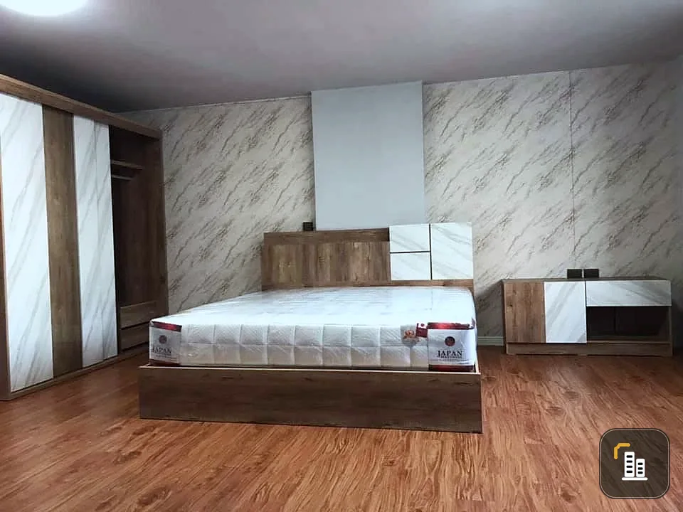 For sale: Lumpini Center Happyland. Balcony window with a great view, no other buildings blocking it. Cool breeze, not hot. Decorated with wallpaper t