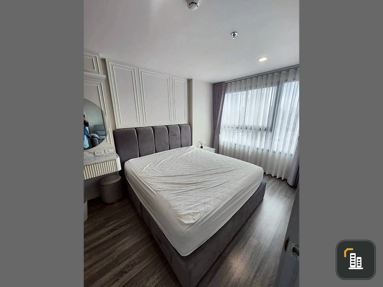 For sale or rent: Ideo Chula-Samyan, 1 bedroom plus, decorated in a modern classic style, white and gray. Don't miss it!