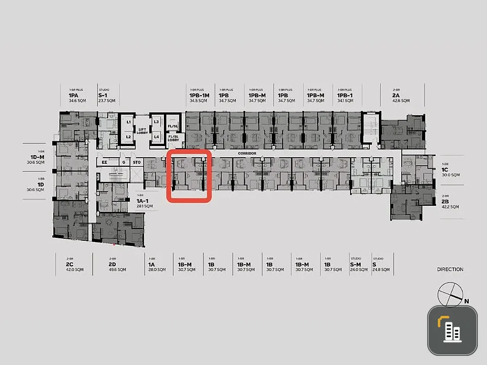 Down payment sale for Metris District Ladprao, 16th floor, high floor, beautiful view, located in a high potential location, hurry and reserve now!
