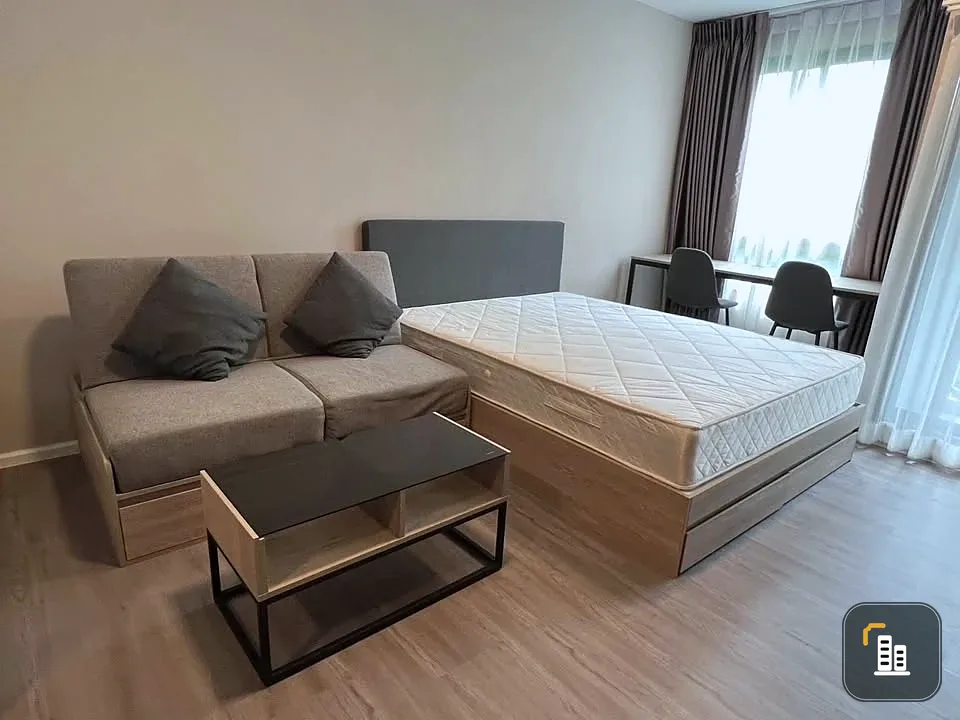 Dcondo Hideaway Rangsit for sale, 1st floor room, decorated with built-in furniture, very neat, very clean, reserve now.