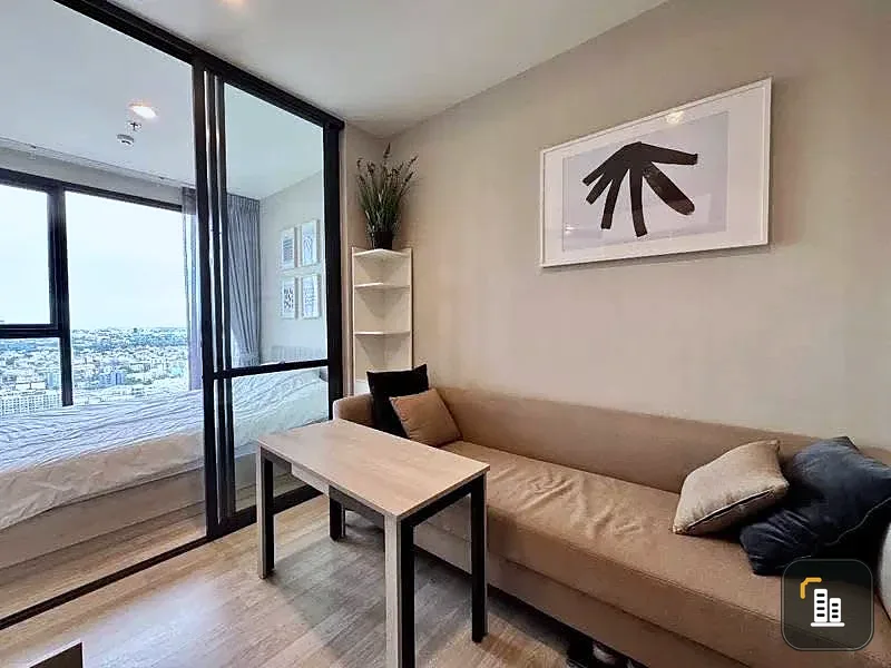 For rent: Ideo Mobi Sukhumvit East point, very high floor (30th floor), fully furnished, must reserve.