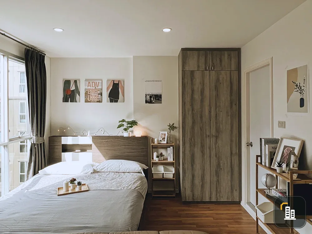 For sale: Lumpini Place Bangna Km.3, a nice room on the 6th floor, comes with complete furniture and appliances. Reserve now!