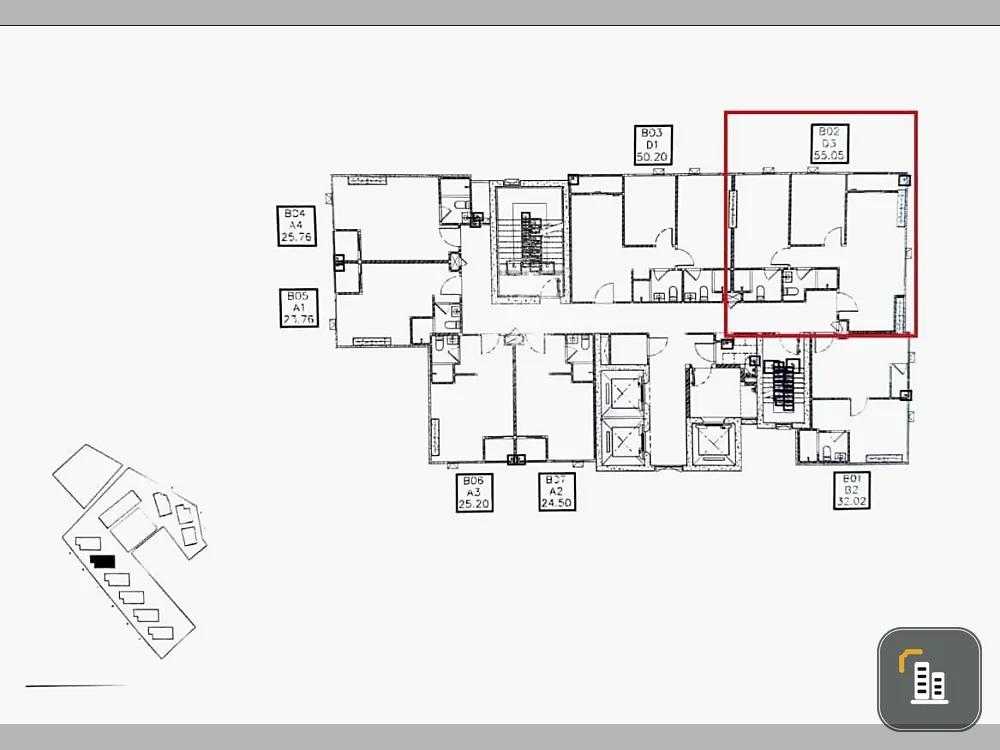 Down payment sale for COBE Ratchada Rama 9, corner room with privacy, good location, comes with complete facilities, don't miss it.
