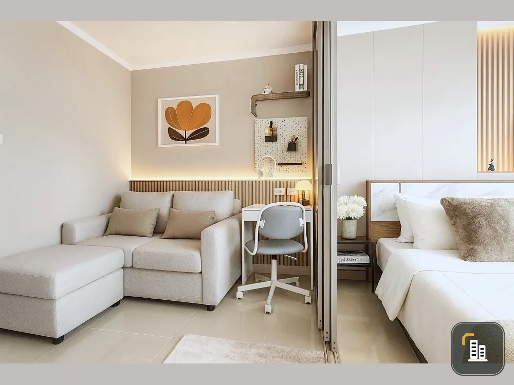 For sale: Lumpini Ville Naklua - Wongamat, a nice room with excellent built-in furniture. Just bring your bags and move in.