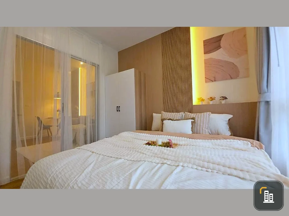 For sale: The Kith Sukhumvit 113, 1st floor, Building B, fully furnished, very beautiful, stylish, and very livable.
