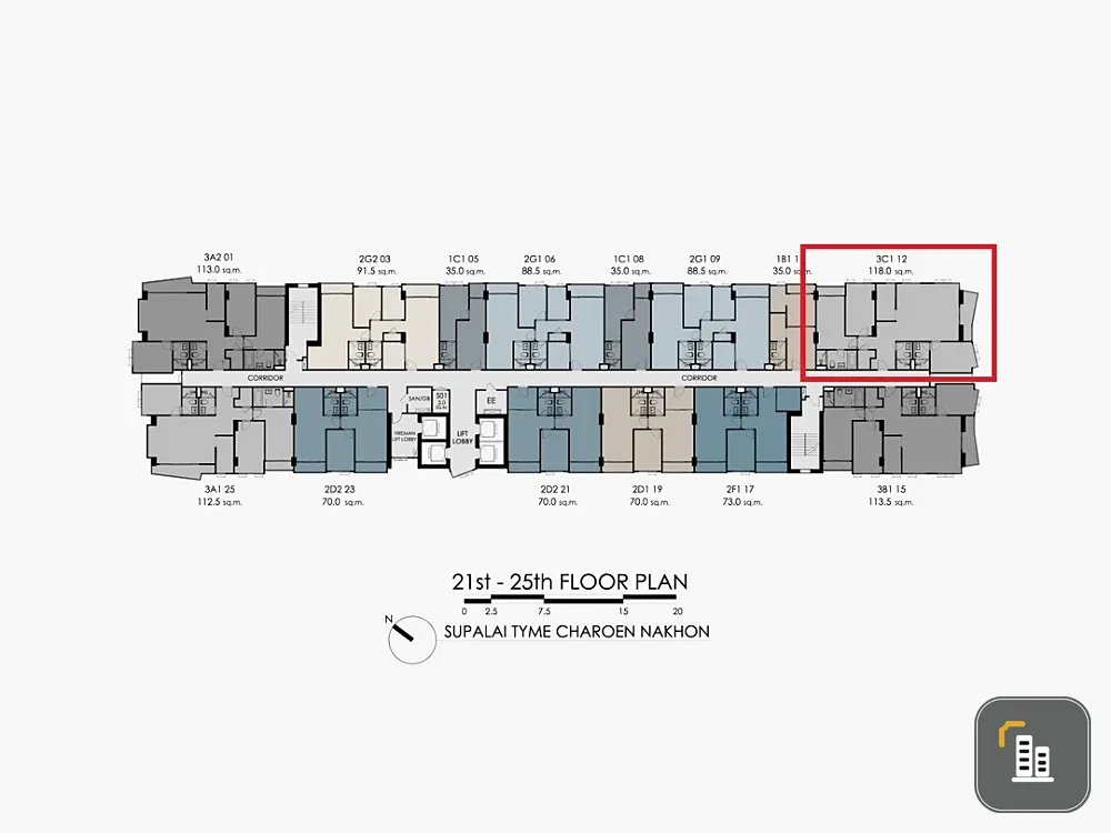 Down payment for sale at Supalai Tham Charoen Nakhon, 23rd floor, good location, nice place to live. If interested, hurry and reserve now before it's