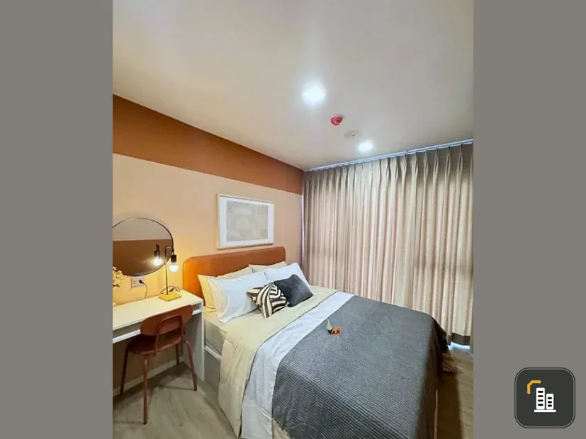 For rent: Atmoz Flow Minburi, 8th floor, corner room, beautiful view, fully furnished, ready to move in, reserve now, hurry!