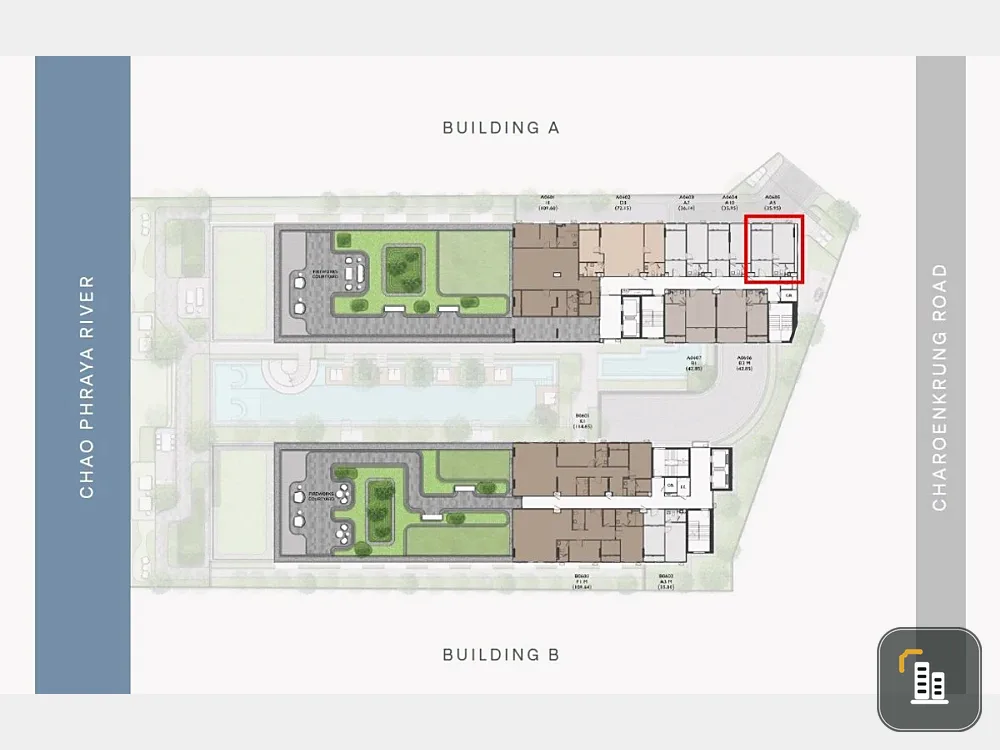 Down payment sale for Chapter Charoenkrung Riverside, 6th floor, good project, great location, reserve now, urgent!
