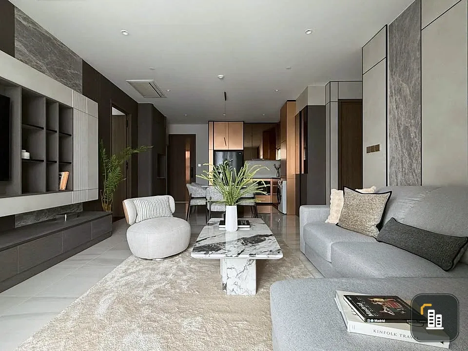 For rent: Supalai Icon Sathorn, high floor, 22nd floor, 3 bedrooms, 2 bathrooms, fully furnished, ready to move in.