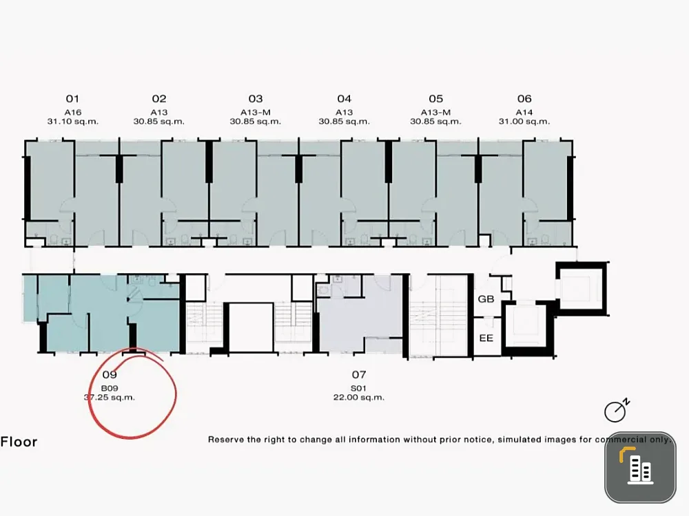 Down payment sale for NUE RIVEREST Ratburana, corner room with privacy, lots of usable space, beautiful view, reserve now!