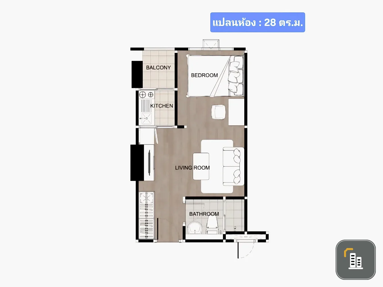 Condo for sale, Regent Home Bangna, Building A, 27th floor, not included in the building, great price, come and own it today.