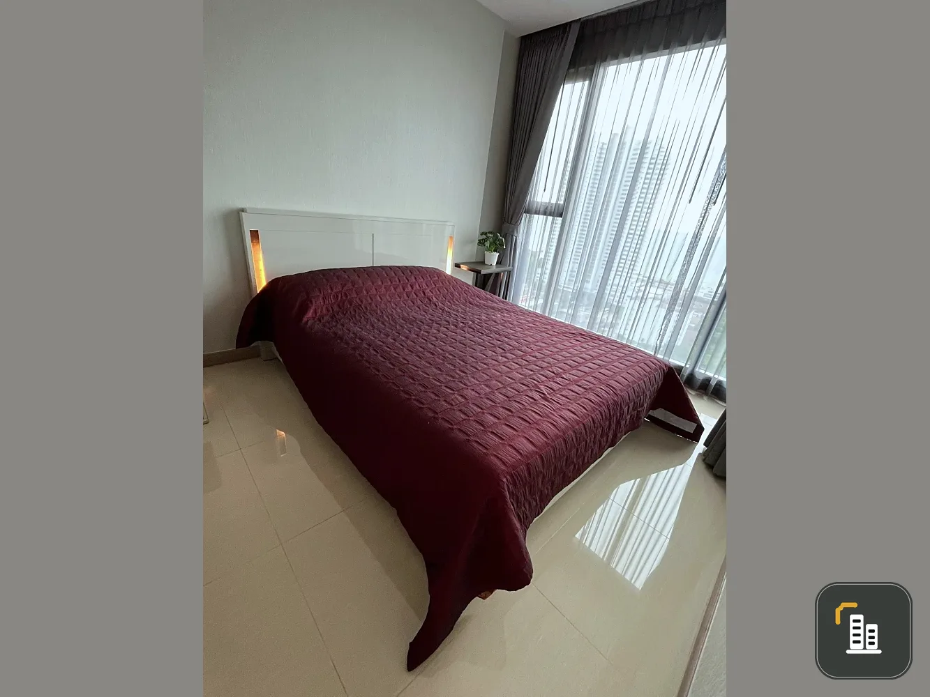 For rent: The Riviera Jomtien Pattaya, 22nd floor, sea view, fully furnished, nice to live in, reserve now.