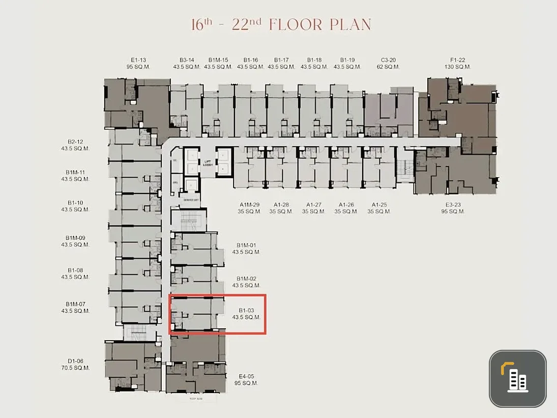 Down payment sale RHYTHM Charoennakhon Iconic, 1 Bed Plus room, 22nd floor, highest room type, reserve now.