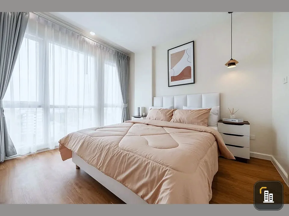 For sale: The Key Prachachuen, size 66 sq m, 10th floor, Building B, unblocked view, fully furnished, ready to move in immediately.