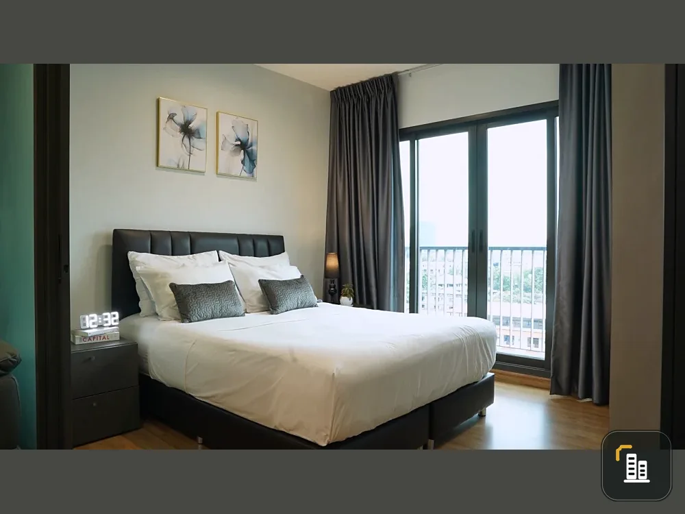 Condo for rent, The Tree Rio Bang O Station, 8th floor (corner unit), fully furnished, ready to move in. Don't miss out!