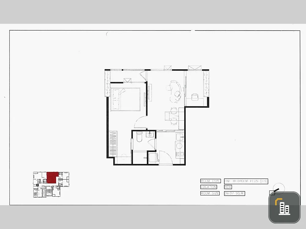 Down payment sale for COBE Ratchada Rama 9, spacious room, lots of usable space, good location, beautiful view, not blocked, reserve now.