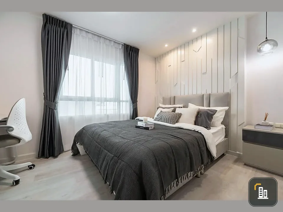 For sale: The Next Ladprao, 2 bedrooms, 2 bathrooms, unblocked view, fully furnished, ready to move in immediately.