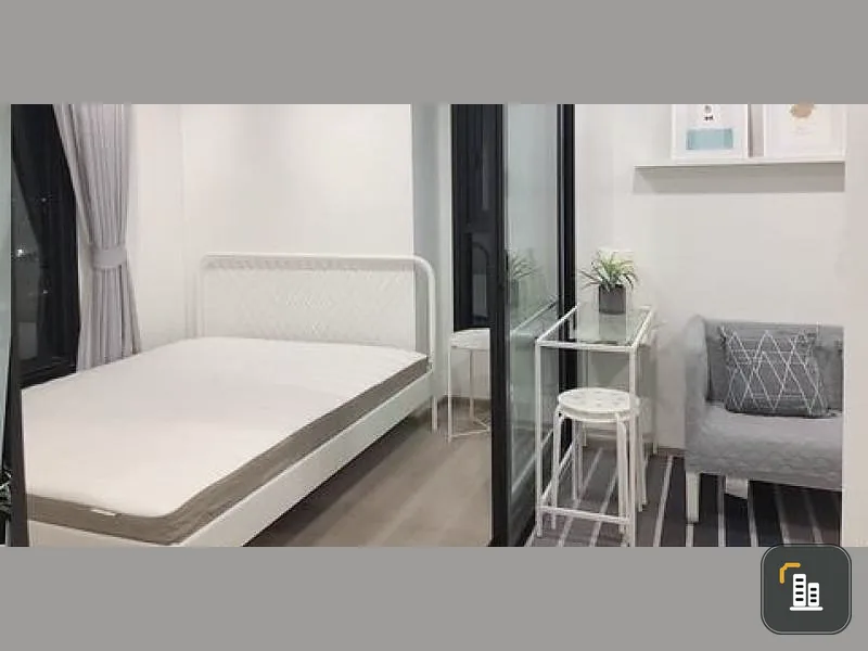 Condo for sale, The Base Phetkasem, corner room, good view, very cute room decoration The furniture is decorated to fit the room very quickly.
