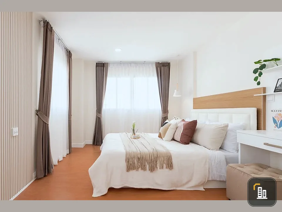 For sale: Lumpini Condo Town, Rattanathibet. A lovely room with minimalist decor. Just bring your bag and move in.