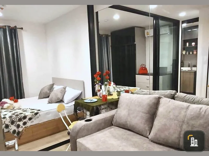 Condo for sale, The Base Petchkasem, uniquely decorated. Price less than ten thousand Getting a beautiful room like this is worth it.