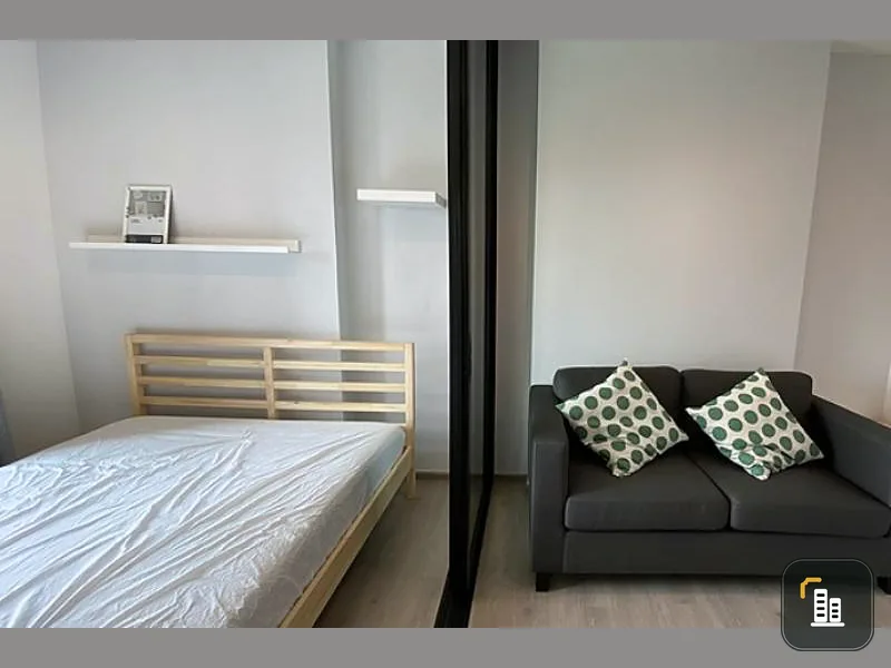Condo for rent, The Base Phetkasem, beautiful room, minimal style, ready to move in, next to the train, fast, slow