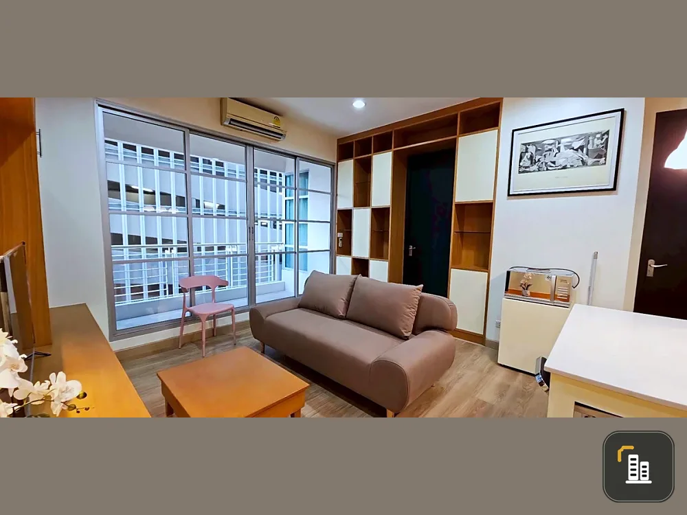 For rent: Baan Klang Krung Siam-Pathumwan, 7th floor, fully furnished, nice room, reserve now, hurry!